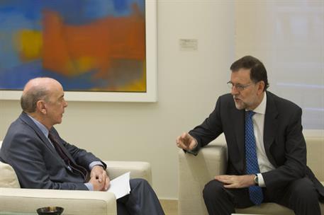 22/11/2016. Rajoy recibe al ministro de Exteriores de Brasil. El presidente del Gobierno, Mariano Rajoy, durante la reunión mantenida en el ...
